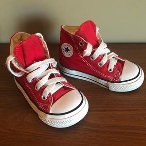 Converse Toddler Red Hi-tops